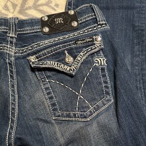 777.  Miss Me Blue Ankle & Cropped Jeans